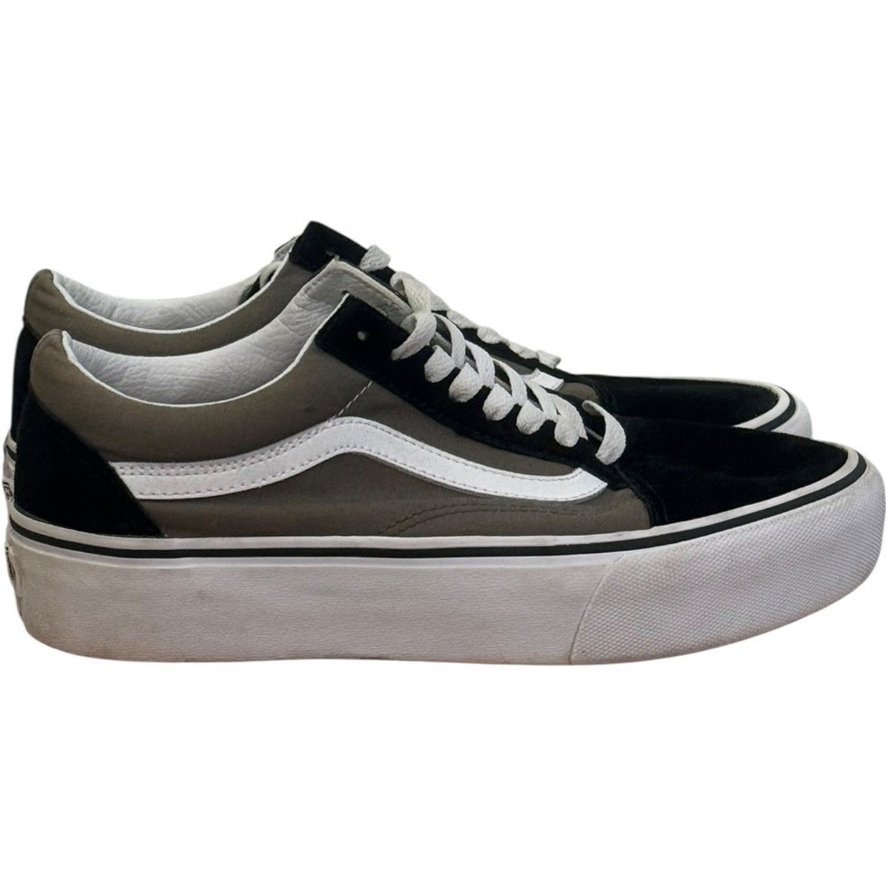 VANS‎ Green and Black Old Skool Sneakers Size 9 W/ 7.5 M